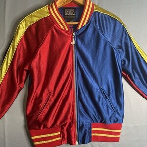 Red and Blue Bomber Jacket